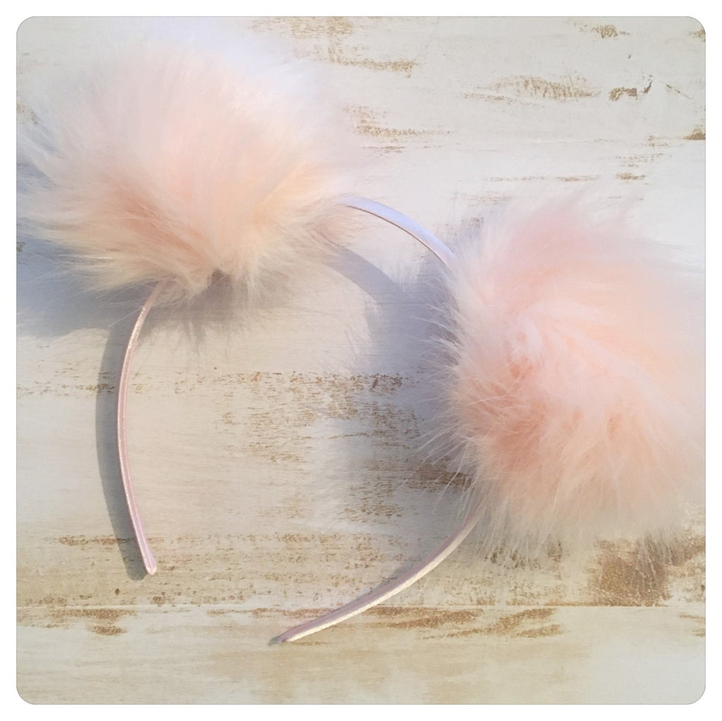 Pom Pom Headband - Light Pink
